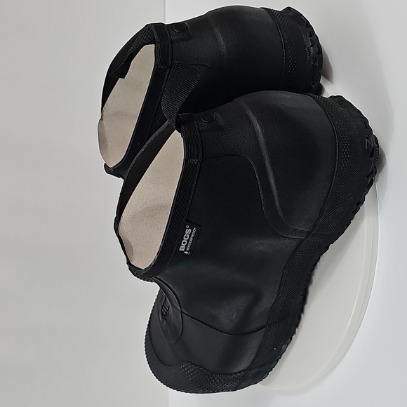 NIB Bogs Overshoe Zip Comp Toe Rain Boots Unisex 11 Black Waterproof Work Shoe - Picture 8 of 14